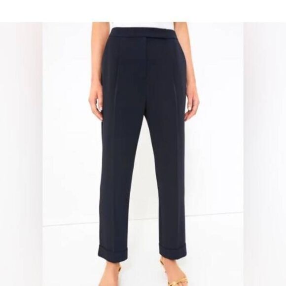 NWT Tuckernuck Pleated Navy Blue Duncan Trouser Size 4 - Picture 1 of 6